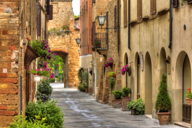 02 le vie del borgo di pienza