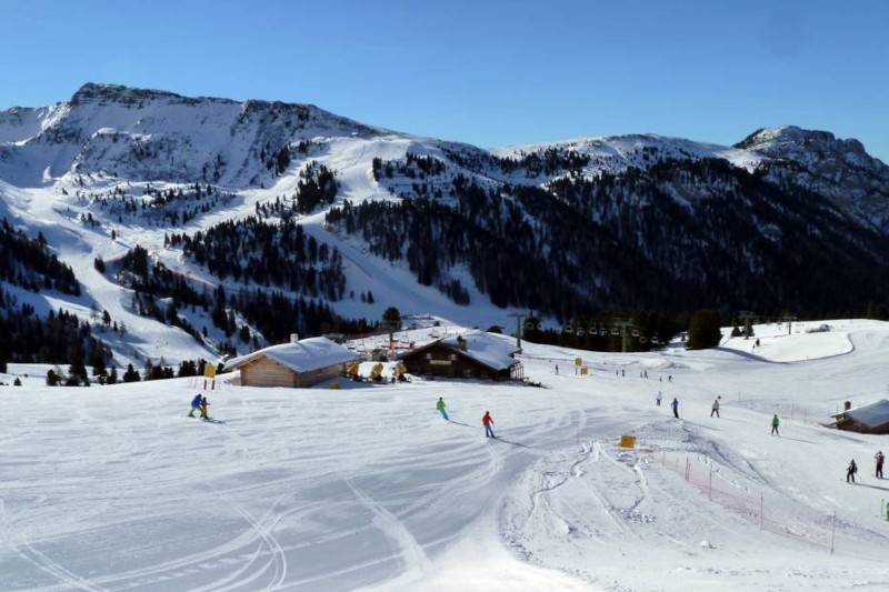 Il comprensorio sciistico Latemar tra la Val d'Ega e la Val di Fiemme