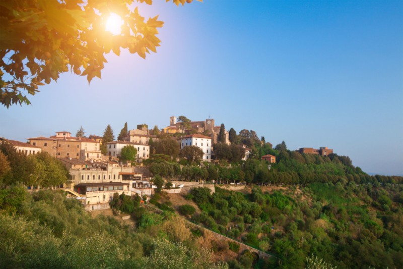 Il borgo medievale di Montecatini Alto, frazione del comune di Montecatini Terme