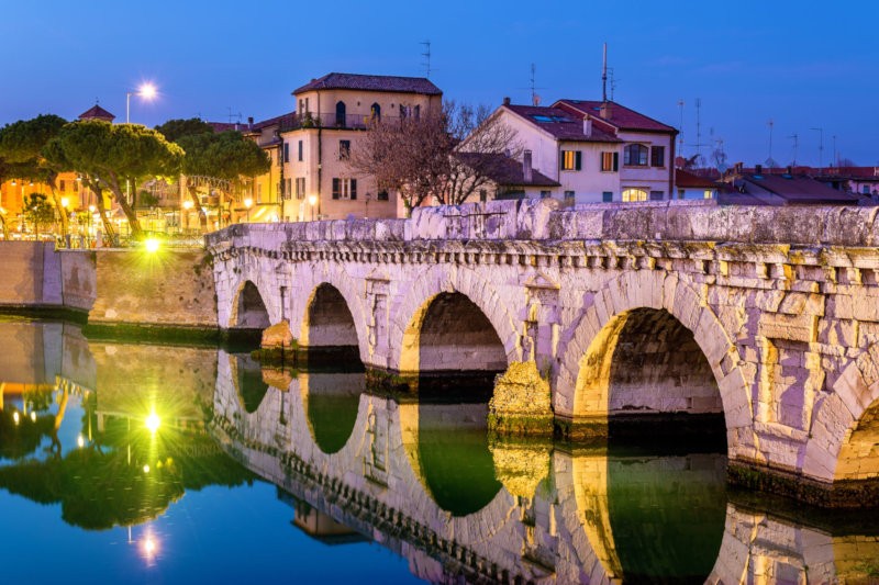 Il ponte di Tiberio a Rimini